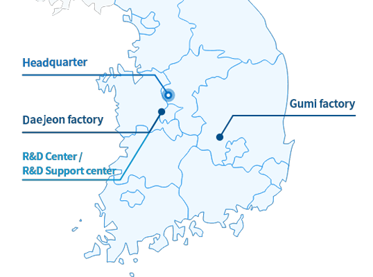 본사(세종) 활성화 / 대전공장 / 구미공장 / 연구소/개발지원실